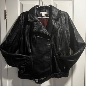H&M BIKER LEATHER JACKET